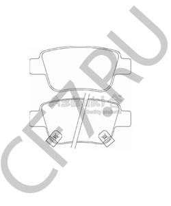SN696P ADVICS Дисковые тормозные колодки в городе Королёв