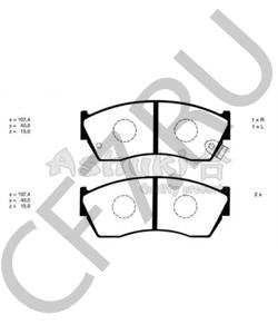 2133301 TEXTAR Автозапчасть/КОЛОДКИТОРМОЗНЫЕДИСКОВЫЕПРОТИВОСКРИПНАЯПЛАСТИНАВКОМПЛ в городе Королёв