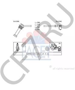 13 4988 Huco Комплект проводов в/в в городе Королёв