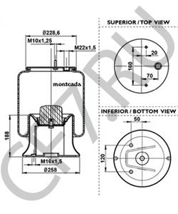 112322 ROLFO Кожух пневматической рессоры в городе Королёв