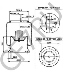 1006559 ZORZI Кожух пневматической рессоры в городе Королёв
