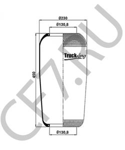 75O47O8O TALBOT Кожух пневматической рессоры в городе Королёв