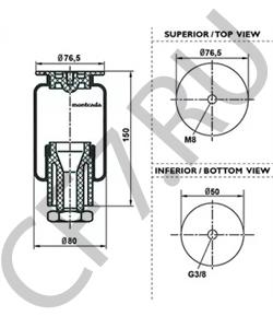 62309900011Y TEMSA Кожух пневматической рессоры в городе Королёв