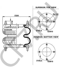 A06030604 LOHR Кожух пневматической рессоры в городе Королёв