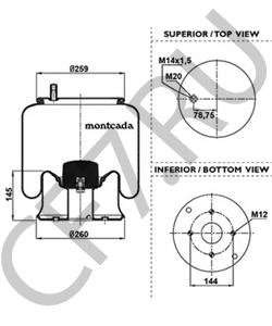 HS251087 YORK Кожух пневматической рессоры в городе Королёв