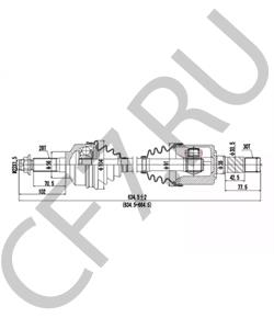 49501-3E111 BUESSING Приводной вал в городе Королёв