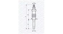 HKT Свеча накала Alfa 33/75 1.8/2.0/2.4TD 87-94, 0250201034