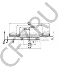 D2203 DGOF Тормозной диск в городе Королёв