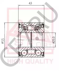 R15588 NTN-SNR R155.88_[7701210004] !к-т подш.ступ.зад\ Renault Logan, Clio Estate, Modus Long 07> в городе Королёв