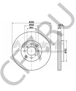 D2332 DGOF Тормозной диск в городе Королёв