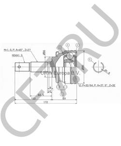 302016 HDE НАСОС ГУР в городе Королёв