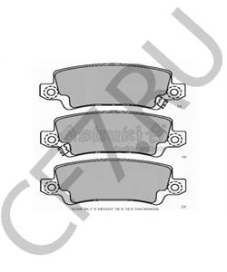 GDB3289 SACHS К-кт колодок для диск.торм. TOYOTA COROLLA 00-, в городе Королёв