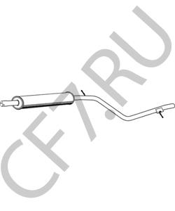 BM50366 BOLINDER MUNKTELL Средний глушитель выхлопных газов в городе Королёв