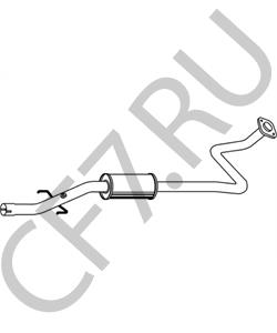BM50048 BOLINDER MUNKTELL Средний глушитель выхлопных газов в городе Королёв