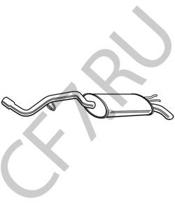 GEX33598 AUSTIN-HEALEY Глушитель выхлопных газов конечный в городе Королёв