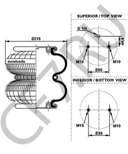SP 2 B 12 R Phoenix пневмоподушка DAF в городе Королёв