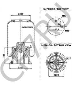 81SD40 MACK Кожух пневматической рессоры в городе Королёв