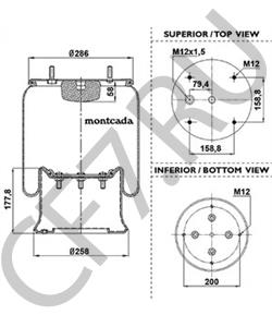 22111400 BATTAGLINO Кожух пневматической рессоры в городе Королёв