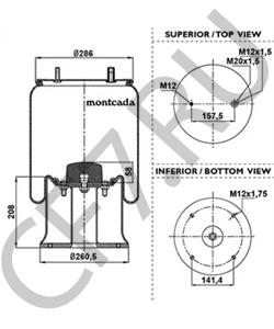 1006552 ZORZI Кожух пневматической рессоры в городе Королёв