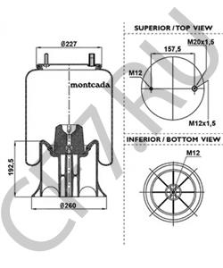 128147123 ACERBI Кожух пневматической рессоры в городе Королёв