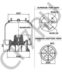 VRPR127B FAW JIEFANG Кожух пневматической рессоры в городе Королёв