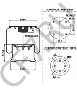 VRLC113L FAW JIEFANG Кожух пневматической рессоры в городе Королёв
