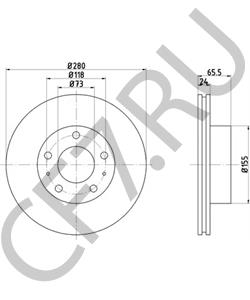 51848619 FIAT Тормозной диск в городе Королёв