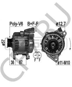 6004ML0000 JEEP VIASA Генератор в городе Королёв