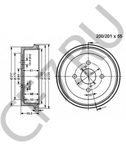 0948-463270 GEO Тормозной барабан в городе Королёв
