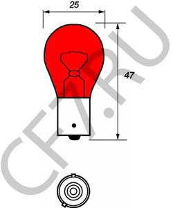 6216G2 CITROEN/PEUGEOT ЛАМПА ПОДСВЕТКИ PR21W [ORG в городе Королёв