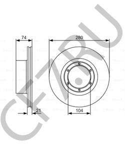 3302-3501077 PEKAR Диск тормозной Газель вентилируемый (ПЕКАР) (3) в городе Королёв