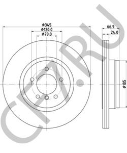 34211166129 MWM Тормозной диск в городе Королёв