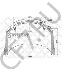 1040892 SCHMITZ CARGOBULL Тормозной барабан в городе Королёв