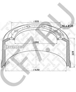 017337 SCHMITZ CARGOBULL Тормозной барабан в городе Королёв