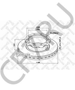 B234110 OPTARE Тормозной диск в городе Королёв