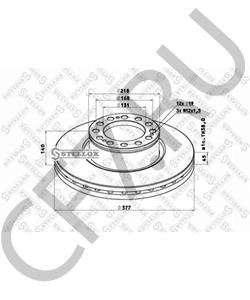 017249 SCHMITZ CARGOBULL Тормозной диск в городе Королёв