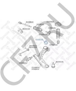 QP502-07085 INTERNATIONAL Подвеска, рычаг независимой подвески колеса в городе Королёв