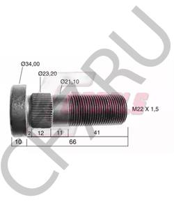 12098 PERLINI Болт крепления колеса в городе Королёв