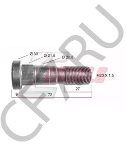 SS0100286 EBRO Болт крепления колеса в городе Королёв