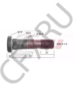 SS0100270 EBRO Болт крепления колеса в городе Королёв