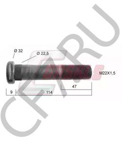 03424731 MAGIRUS-DEUTZ Болт крепления колеса в городе Королёв