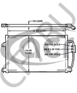 4546599 PLYMOUTH Конденсатор, кондиционер в городе Королёв