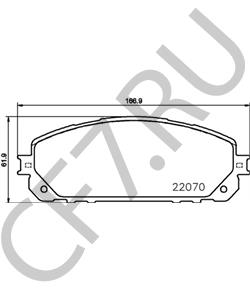 68212327AC JEEP Комплект тормозных колодок, дисковый тормоз в городе Королёв