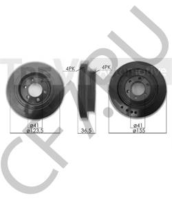 701030022 DR Ременный шкив, коленчатый вал в городе Королёв