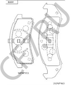 19152635 OLDSMOBILE Комплект тормозных колодок, дисковый тормоз в городе Королёв