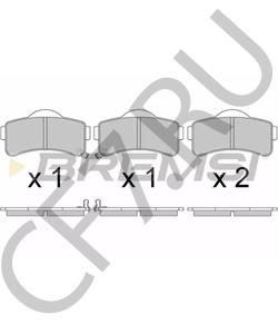 6AR065 LIGIER Комплект тормозных колодок, дисковый тормоз в городе Королёв