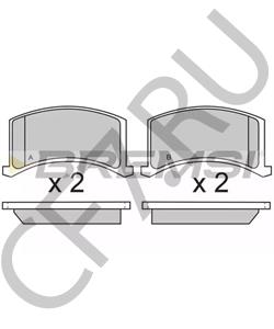 1102-3501092 ZAZ Комплект тормозных колодок, дисковый тормоз в городе Королёв