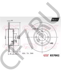 21011106 SATURN Тормозной диск в городе Королёв