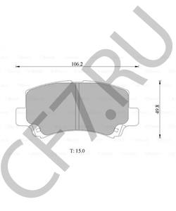Q22-3501080 KARRY Комплект тормозных колодок, дисковый тормоз в городе Королёв