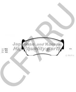 0986AB2069 BOSCH КОЛ. ДЛЯ ДИСК.ТОРМОЗОВ в городе Королёв